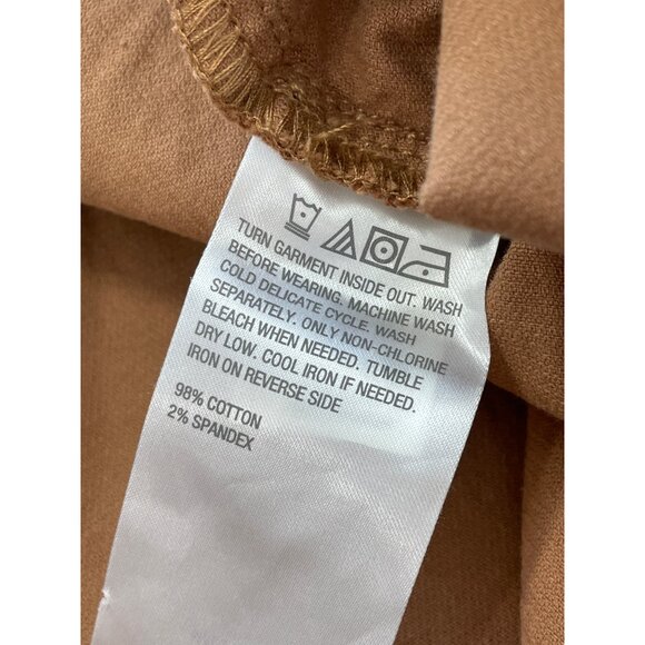 TWRHLL by Christie Brinkley Corduroy Cargo Pant Plus Size 18W Latte Neutral NEW - Picture 4 of 9